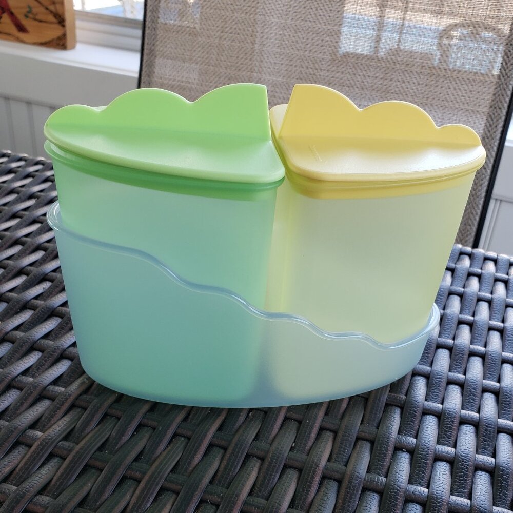 NWT Tupperware Impressions sugar and creamer set
